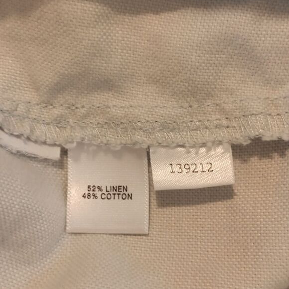 Ann Taylor Light CELERY Linen Blend Pants - Picture 6 of 6